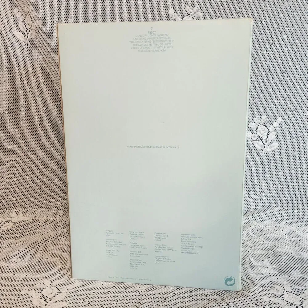 Partylite Shawdow Lights Lantern Retired NIB P8507
